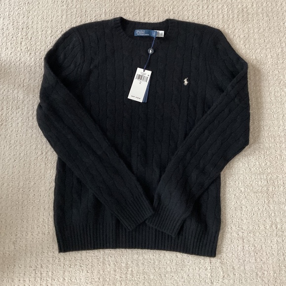 NWT Women’s Polo Ralph Lauren Wool/Cashmere Crewneck Sweater - Picture 1 of 6